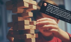 ego mężczyzny jest jak jenga